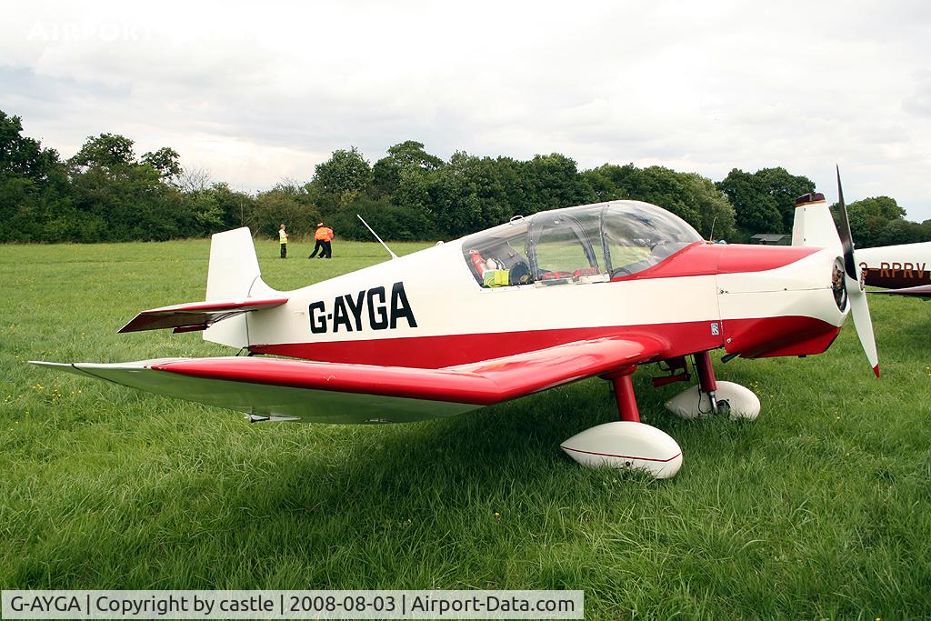 G-AYGA, 1956 SAN Jodel D-117 C/N 436, seen @ Stoke Golding