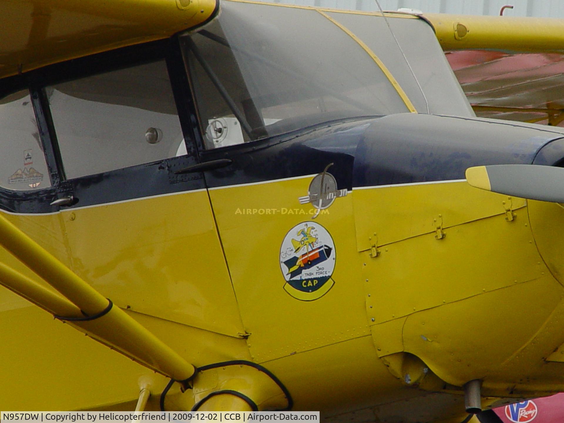 N957DW, 1942 Stinson 10A C/N 7957, Nose painting of Stinson 3rd Task Force