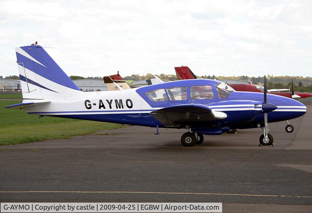 G-AYMO, 1965 Piper PA-23-250 Aztec C/N 27-2995, seen @ Wellesbourne Mountford