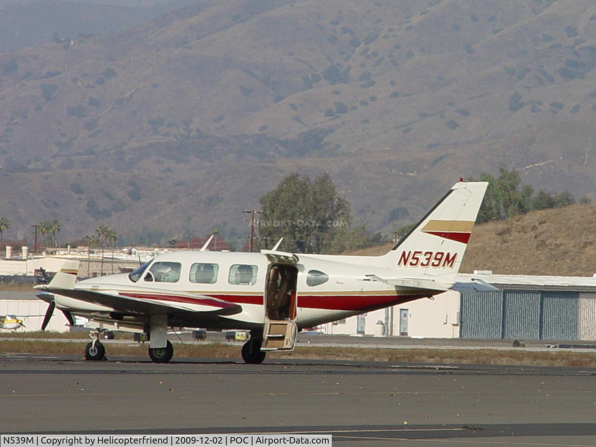 N539M, 1972 Piper PA-31-310 Navajo C/N 31-834, Parked in transient parking