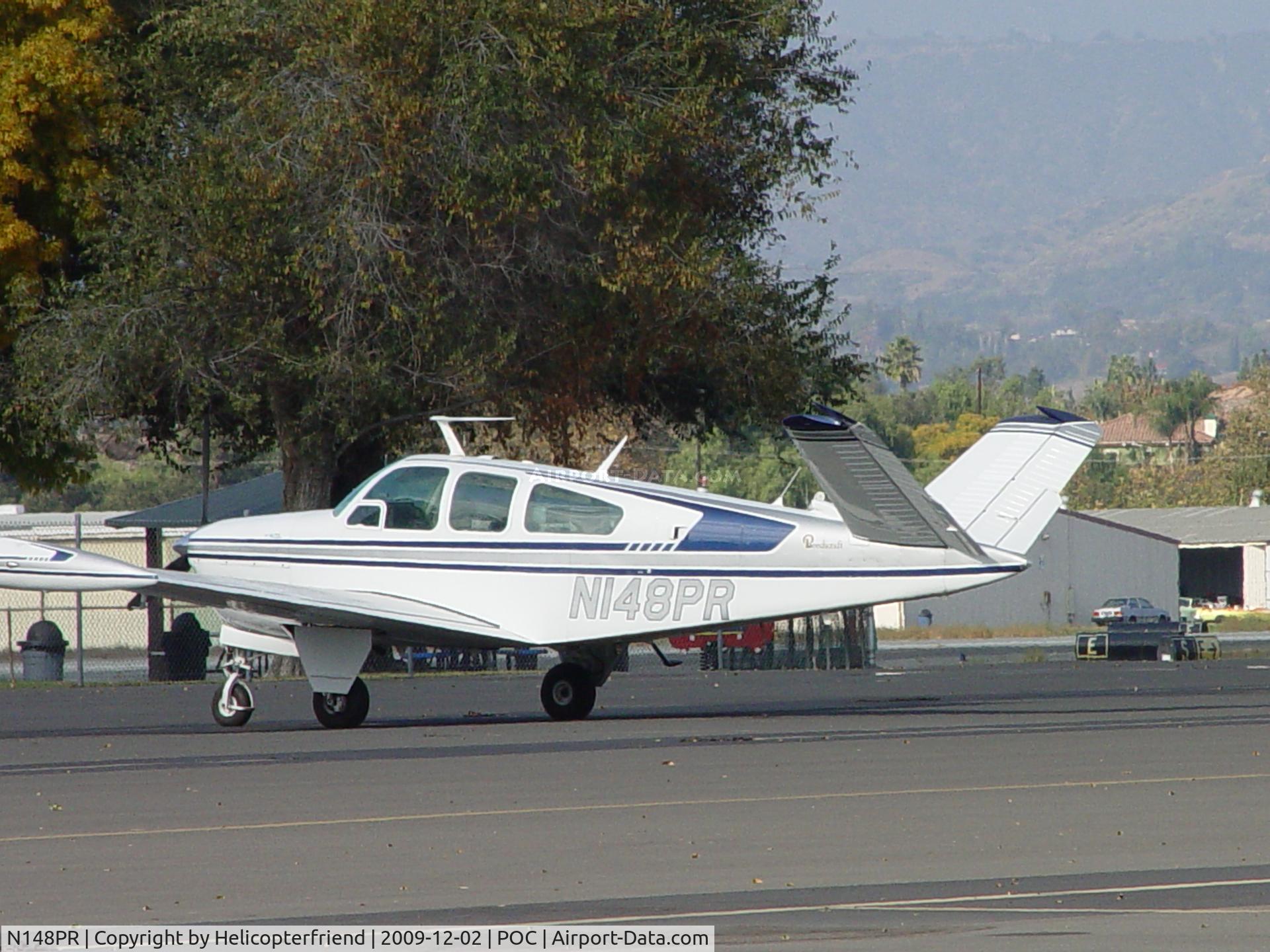 N148PR, 1967 Beech V35 Bonanza C/N D-8580, Parked in transient parking