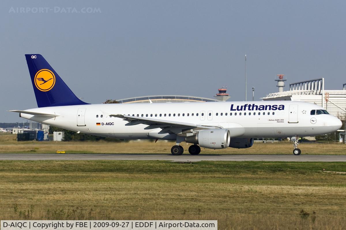 D-AIQC, 1991 Airbus A320-211 C/N 0201, departing EDDF via RW18W