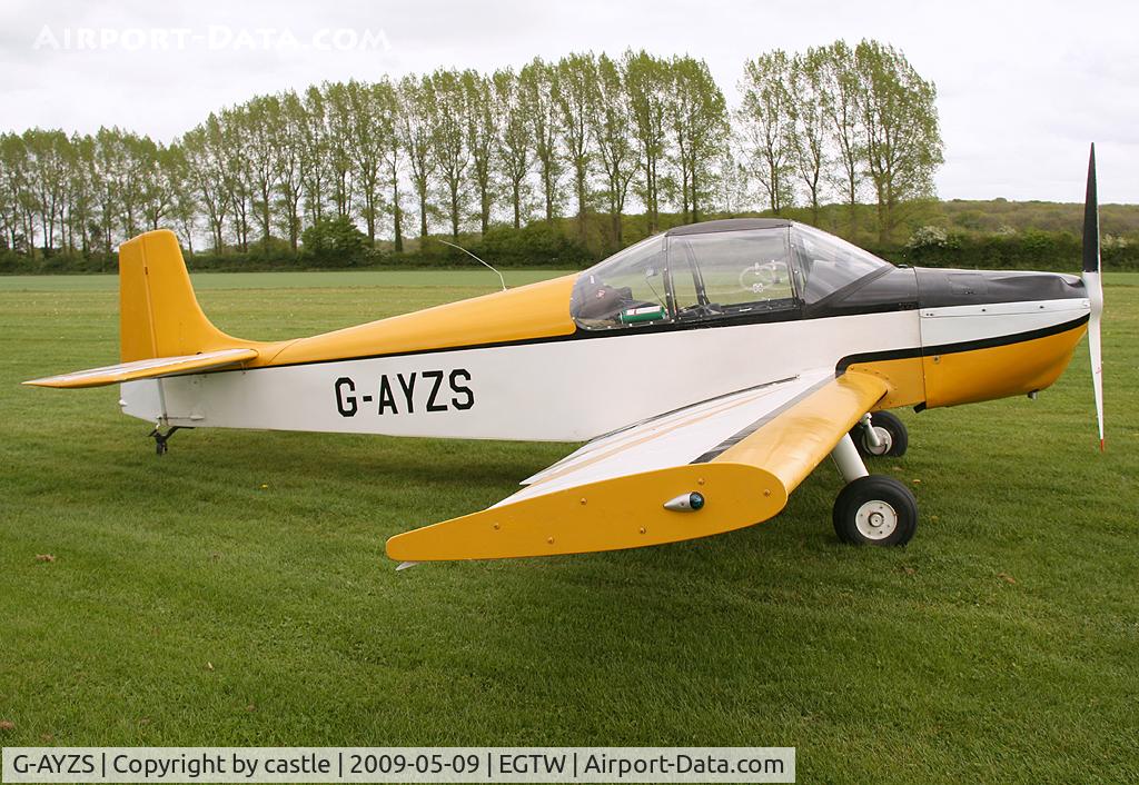 G-AYZS, 1971 Rollason Druine D-62B Condor C/N RAE/650, seen @ Oaksey Park