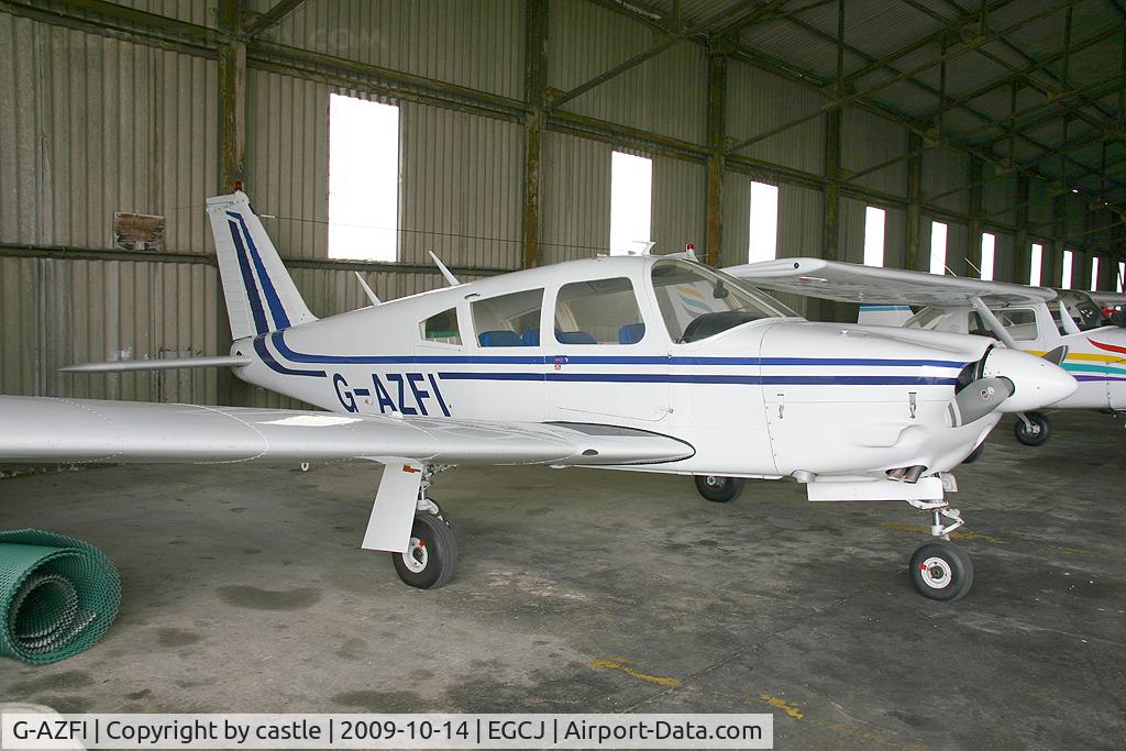 G-AZFI, 1971 Piper PA-28R-200 Cherokee Arrow C/N 28R-7135160, seen @ Sherburn in Elmet
