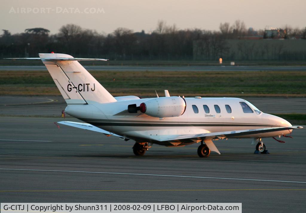 G-CITJ, 1994 Cessna 525 CitationJet C/N 525-0084, Parked at the General Aviation area...