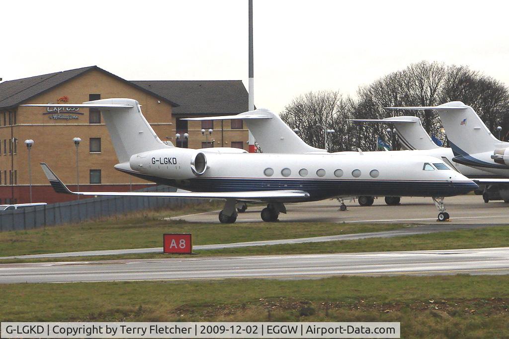 G-LGKD, 2007 Gulfstream Aerospace GV-SP (G550) C/N 5172, Gulfstream G550 at Luton