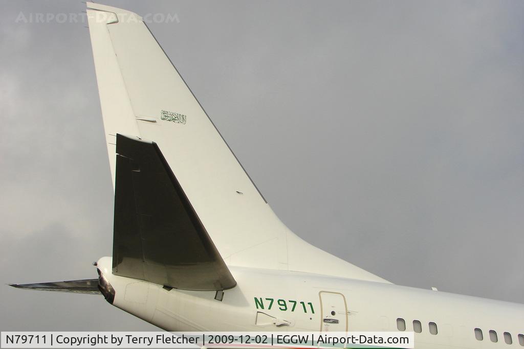 N79711, 1999 Boeing 737-7BQ C/N 30547, Executive Boeing 737BBJ at Luton
