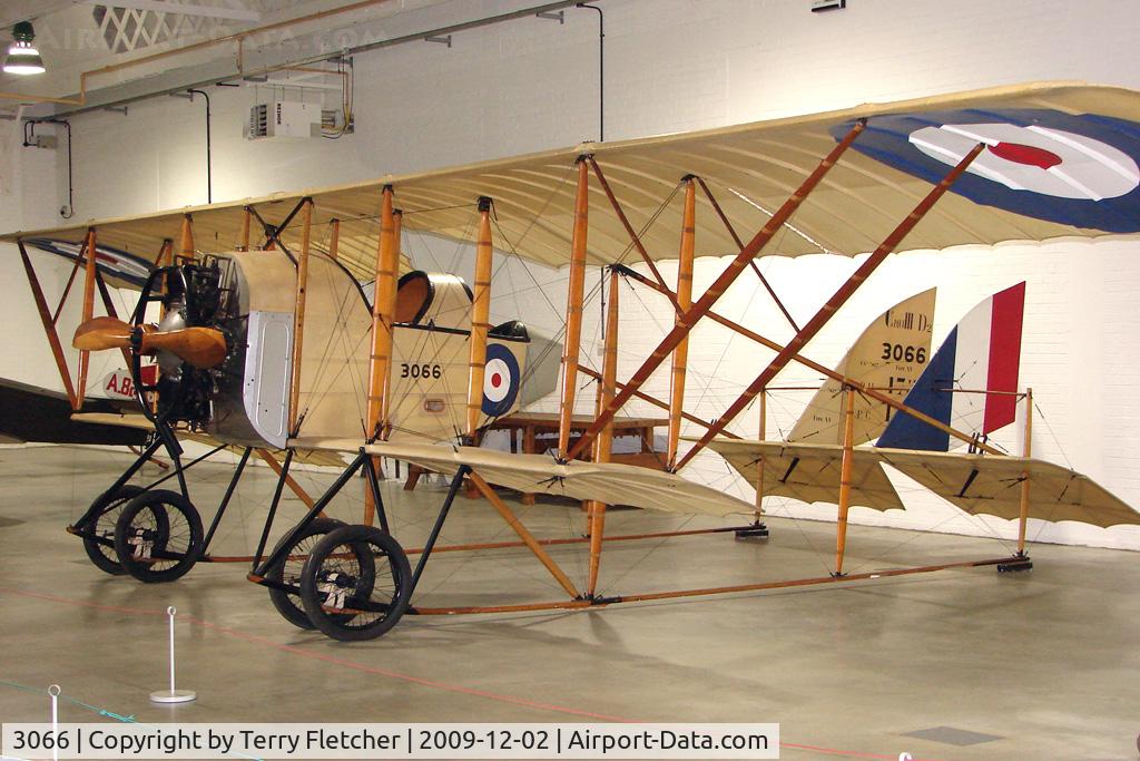 3066, 1914 Caudron G.3 C/N 7487, exhibited in the RAF Museum Hendon , UK