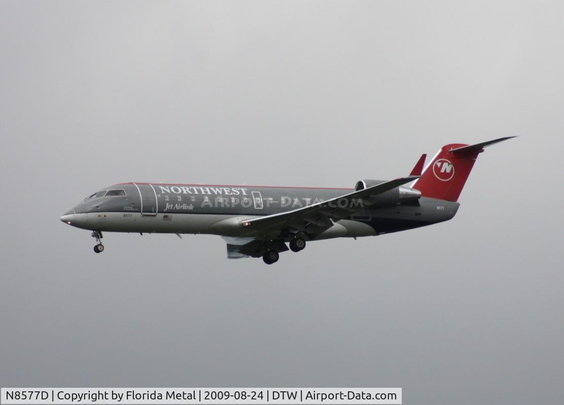 N8577D, 2001 Bombardier CRJ-200LR (CL-600-2B19) C/N 7577, Northwest Airlink CRJ-200