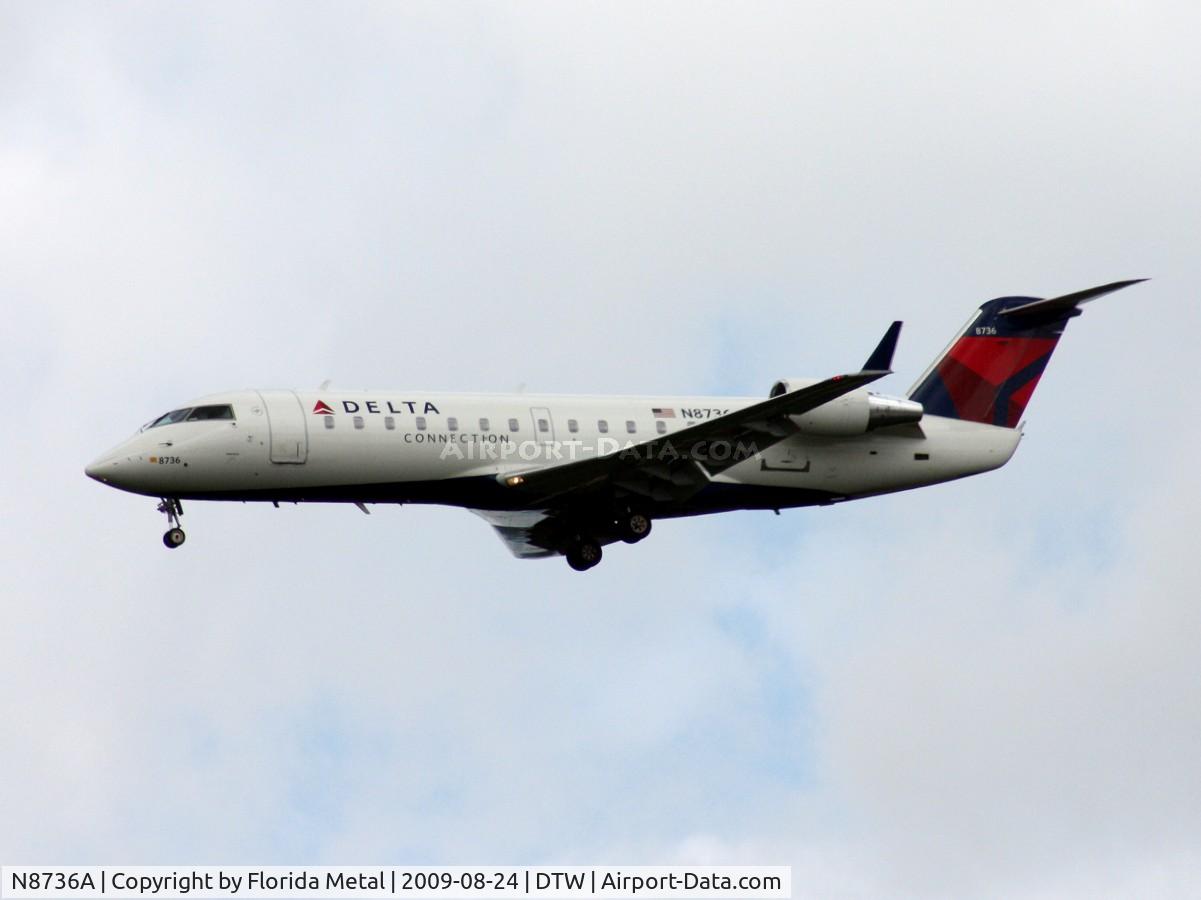 N8736A, 2003 Canadair CRJ-440 (CL-600-2B19) Regional Jet C/N 7736, Delta Connection CRJ-200