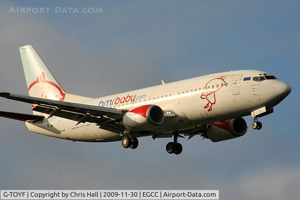 G-TOYF, 1997 Boeing 737-36N C/N 28557, BMI Baby