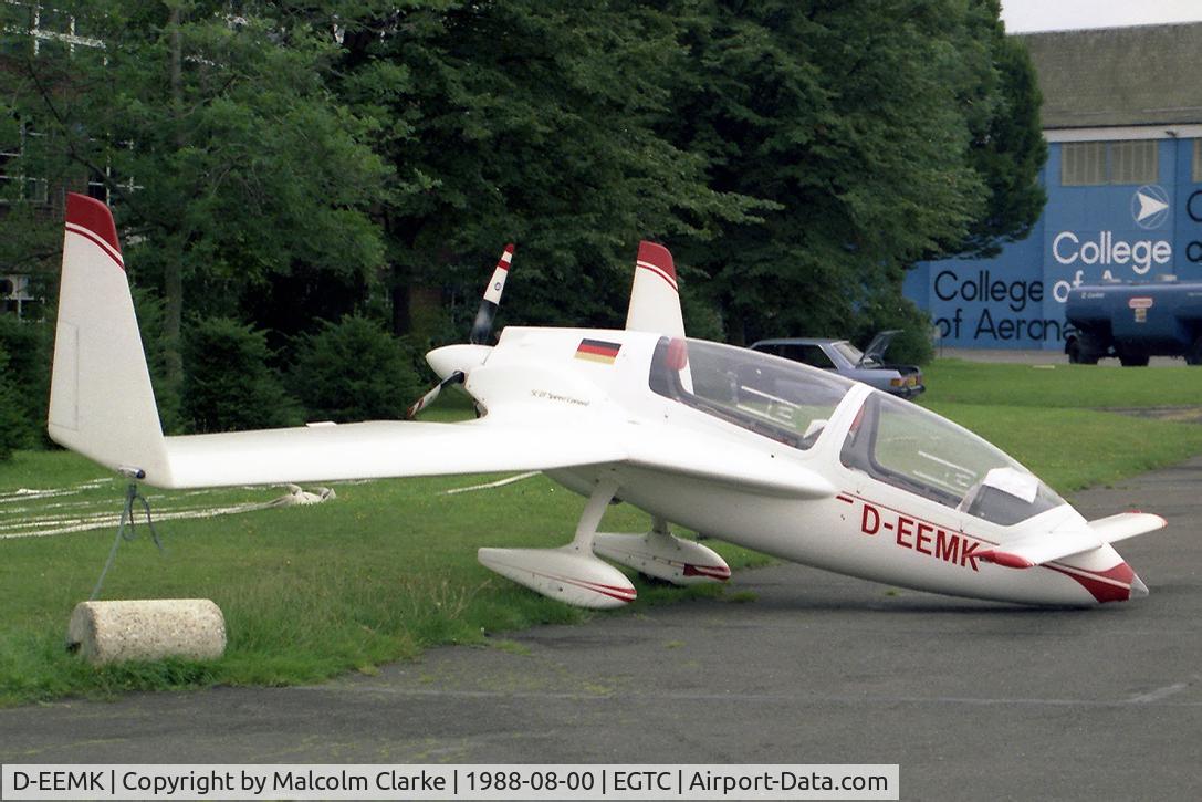 D-EEMK, Gyroflug SC-01B-160 Speed Canard C/N S-18, Gyroflug SC-01B-160 Speed Canard at Cranfield Airport in 1988.