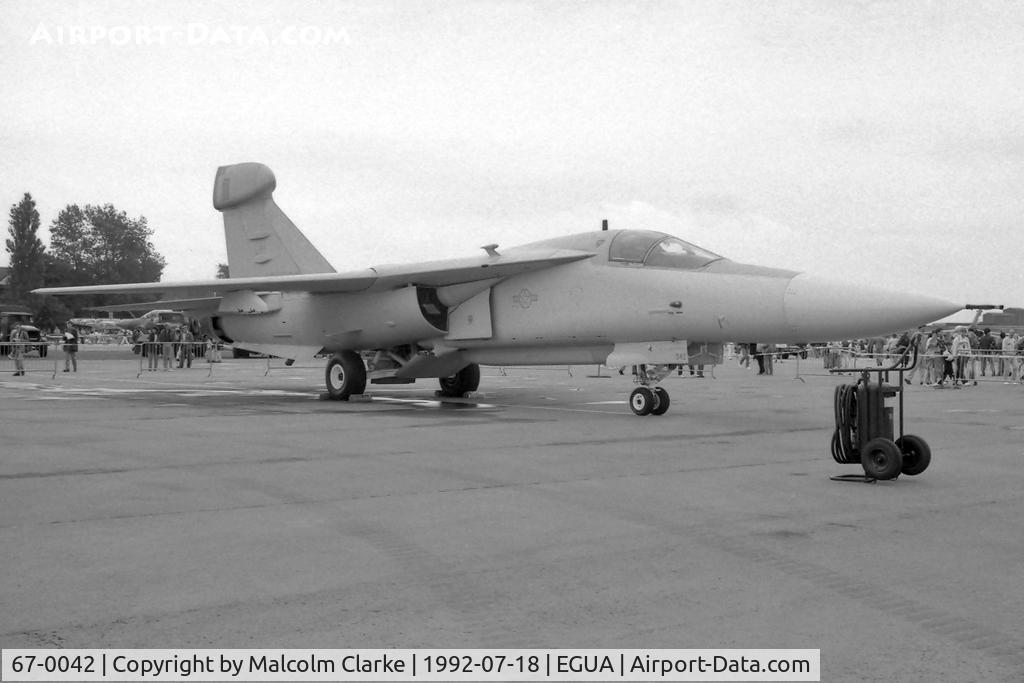 67-0042, General Dynamics EF-111A Raven C/N EF-26, General Dynamics EF-111A Raven. From 42ECS UH RAF Upper Heyford at the USAF Open Day, RAF Upper Heyford in 1992