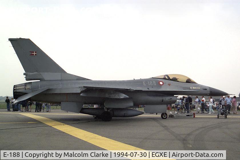 E-188, 1978 SABCA F-16AM Fighting Falcon C/N 6F-15, General Dynamics F-16AM Fighting Falcon at RAF Leeming's Air Fair 1994