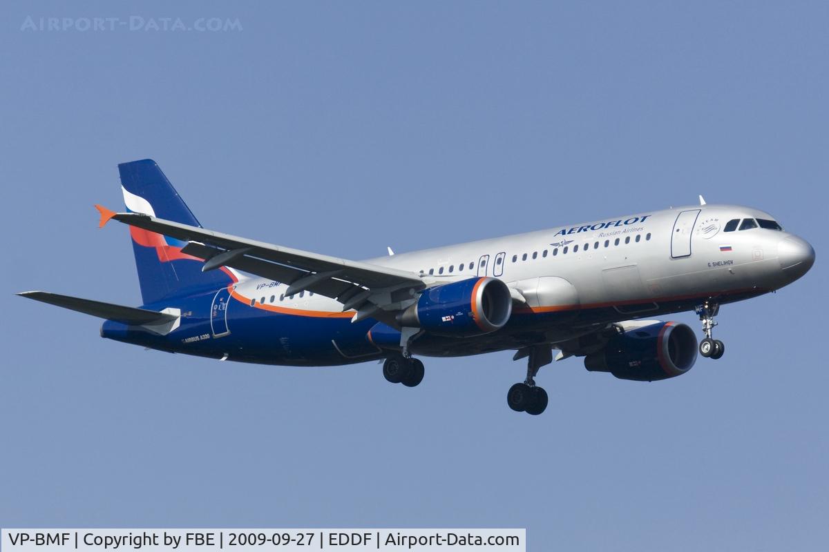 VP-BMF, 2008 Airbus A320-214 C/N 3711, Aeroflot A320 short final RW07R