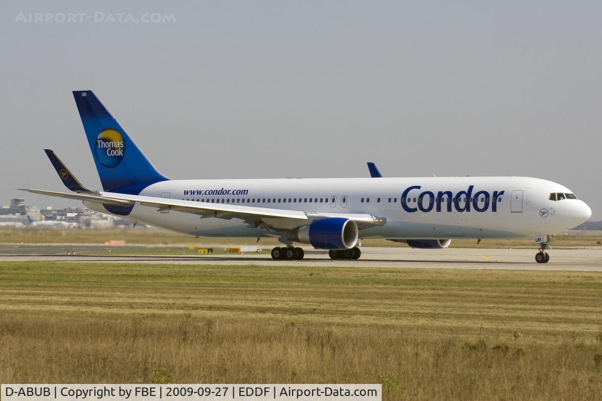 D-ABUB, 1992 Boeing 767-330/ER C/N 26987, departing via RW18W