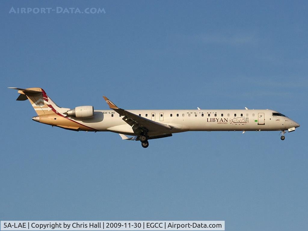 5A-LAE, 2008 Bombardier CRJ-900ER (CL-600-2D24) C/N 15216, Libyan Airlines Bombardier CL-600-2D24 CRJ-900