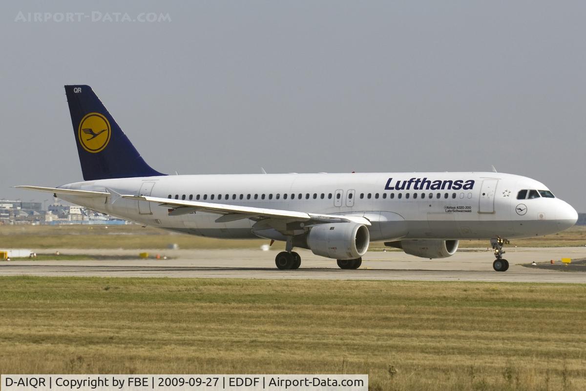 D-AIQR, 1992 Airbus A320-211 C/N 382, departing via RW18W
