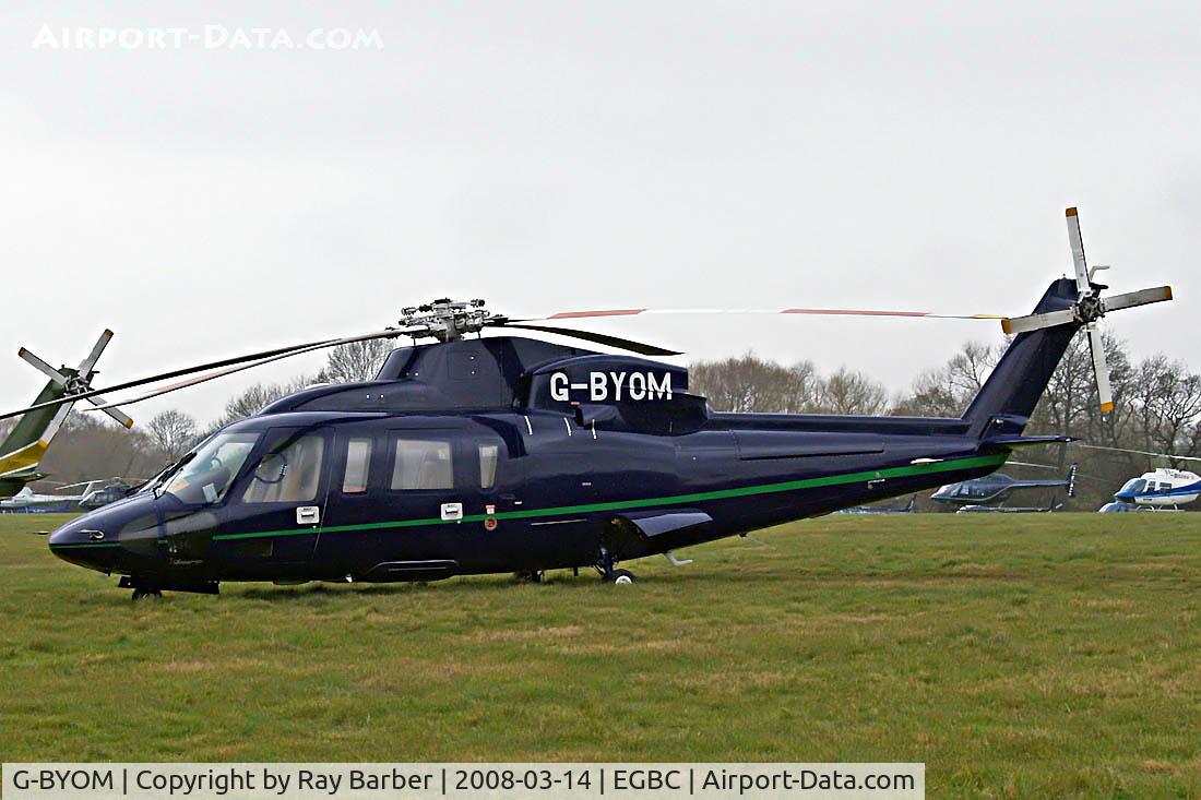 G-BYOM, 1996 Sikorsky S-76C C/N 760464, Sikorsky S-76C+ Spirit [76-0464] Cheltenham~G 14/03/2008. Seen at Cheltenham during Gold Cup week.