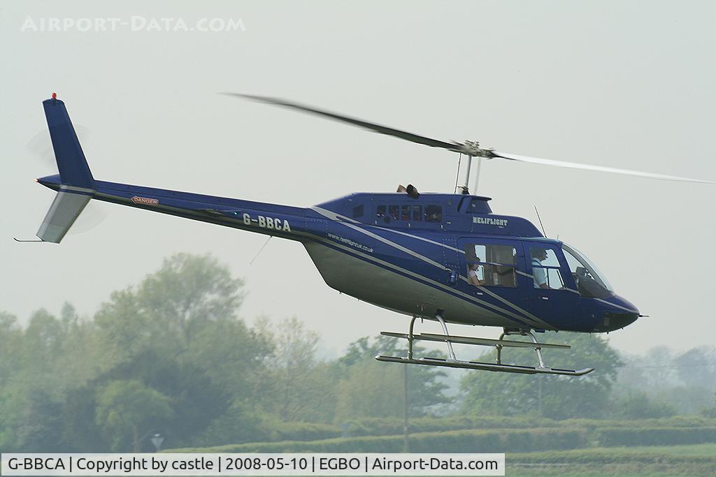 G-BBCA, 1973 Bell 206B JetRanger II C/N 1101, seen @ Wolverhampton