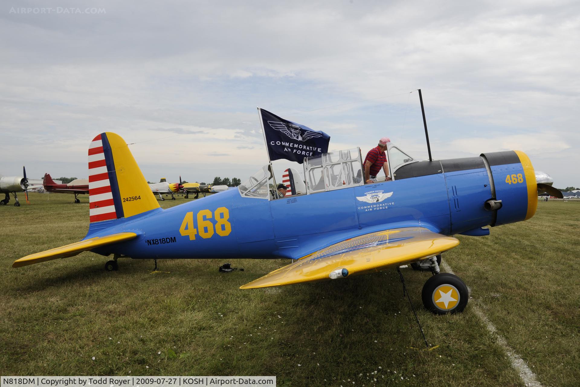 N818DM, 1943 Consolidated Vultee BT-13A C/N 9642, EAA AIRVENTURE 2009