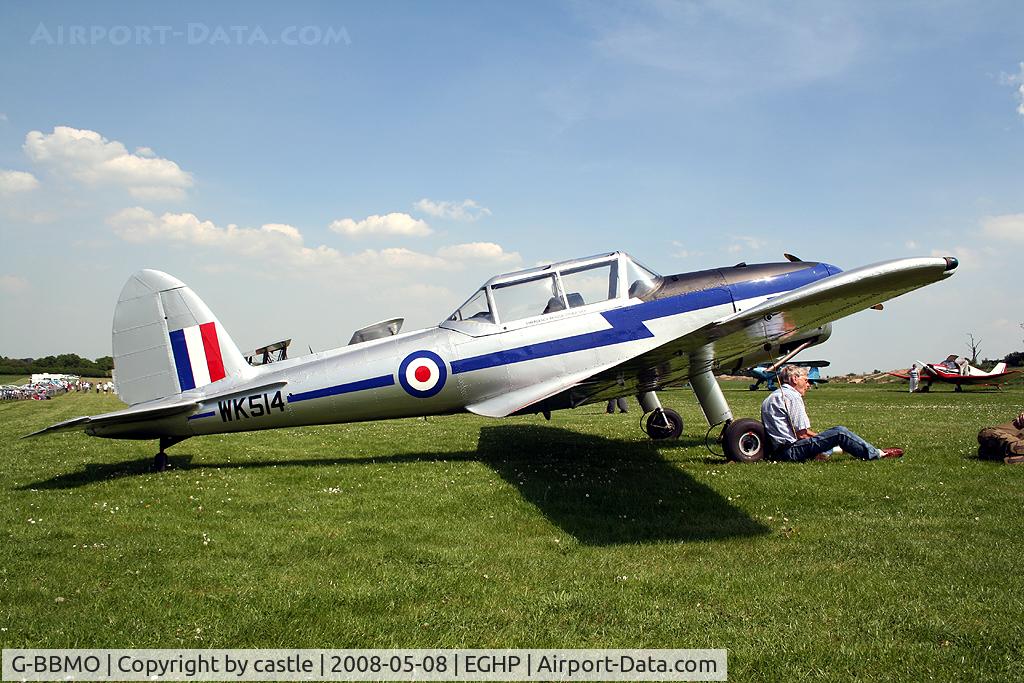 G-BBMO, 1952 De Havilland DHC-1 Chipmunk T.10 C/N C1/0550, seen @ Popham