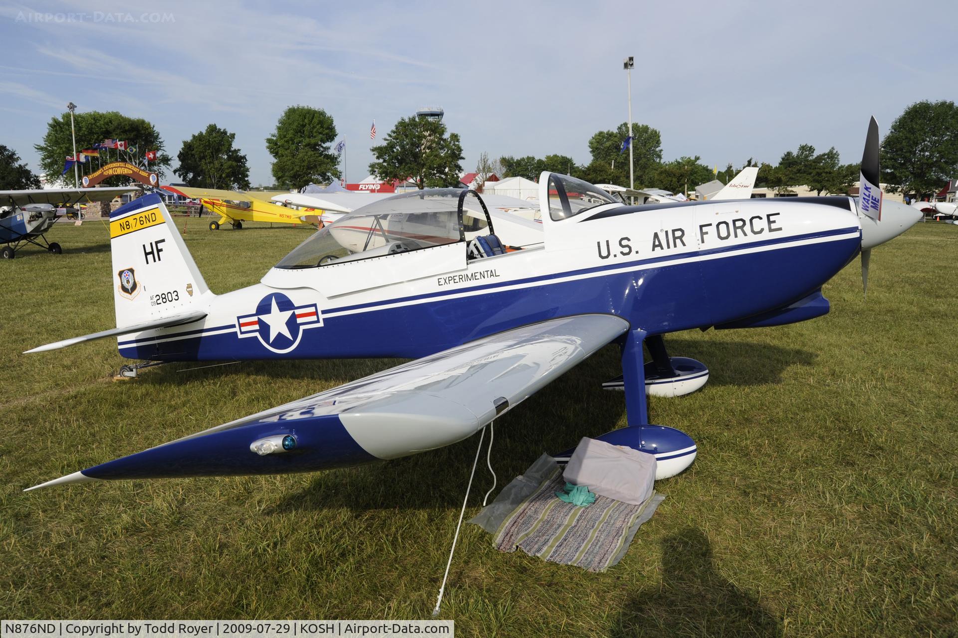 N876ND, Vans RV-8 C/N 82803, EAA AIRVENTURE 2009