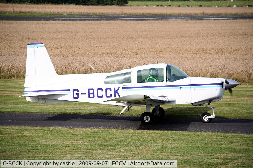G-BCCK, 1974 Grumman American AA-5 Traveler C/N AA5-0547, seen @ Sleap