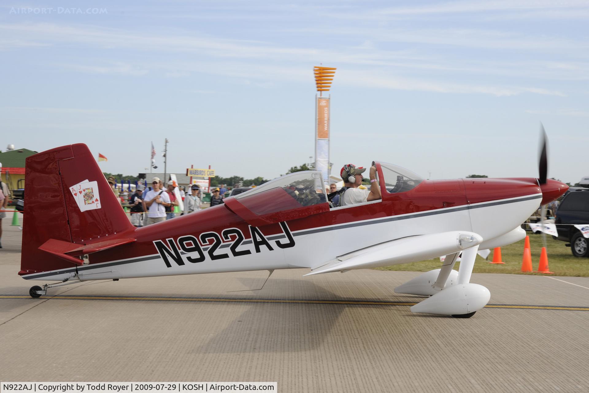 N922AJ, 2006 Vans RV-7 C/N 70221, EAA AIRVENTURE 2009