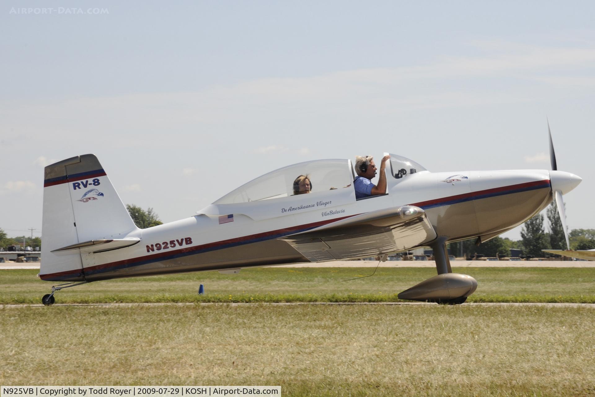 N925VB, 2007 Vans RV-8 C/N 82308, EAA AIRVENTURE 2009