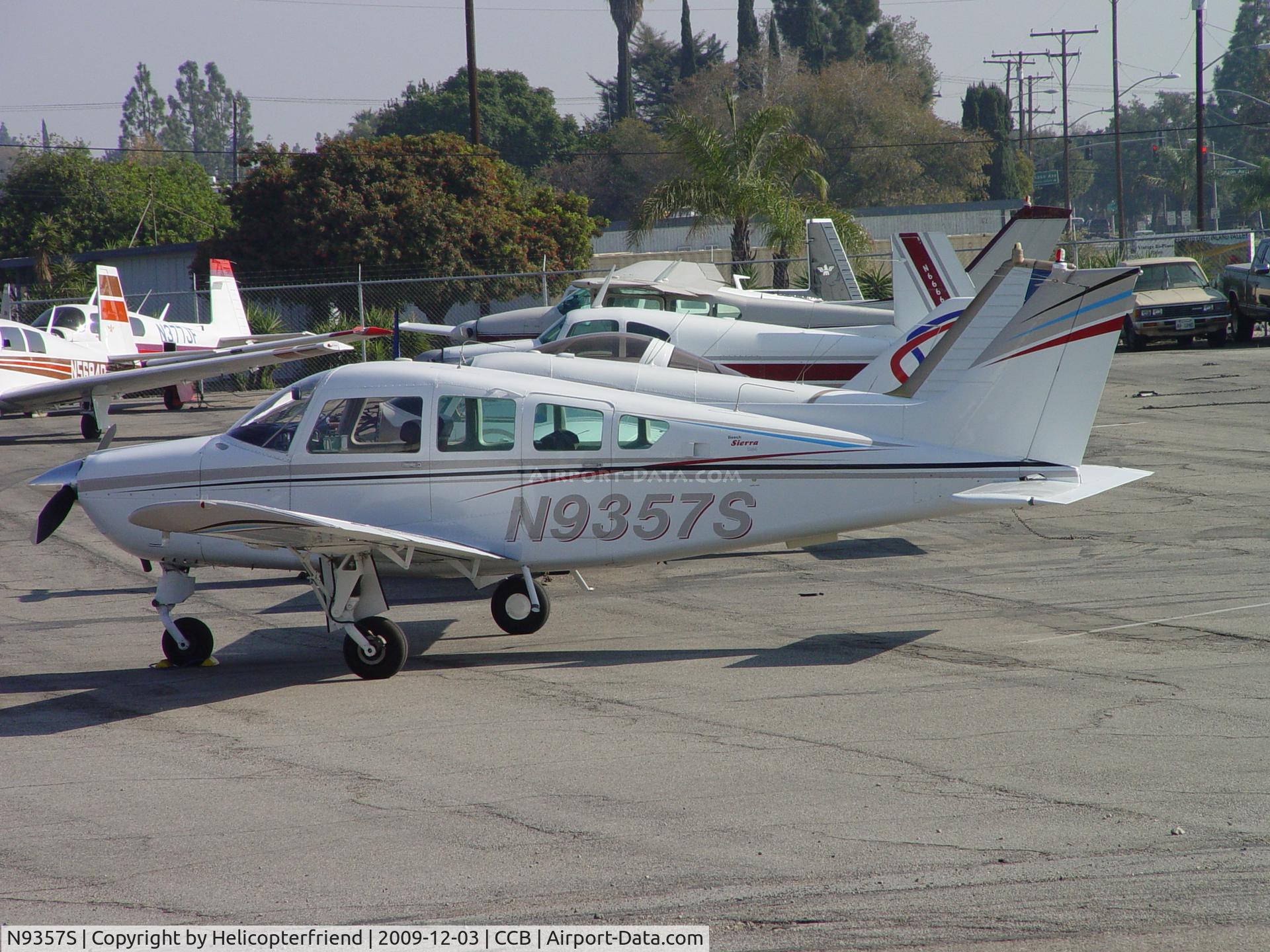 N9357S, 1975 Beech B24R Sierra C/N MC-354, Parked near Foothill Aircraft Sales and Service
