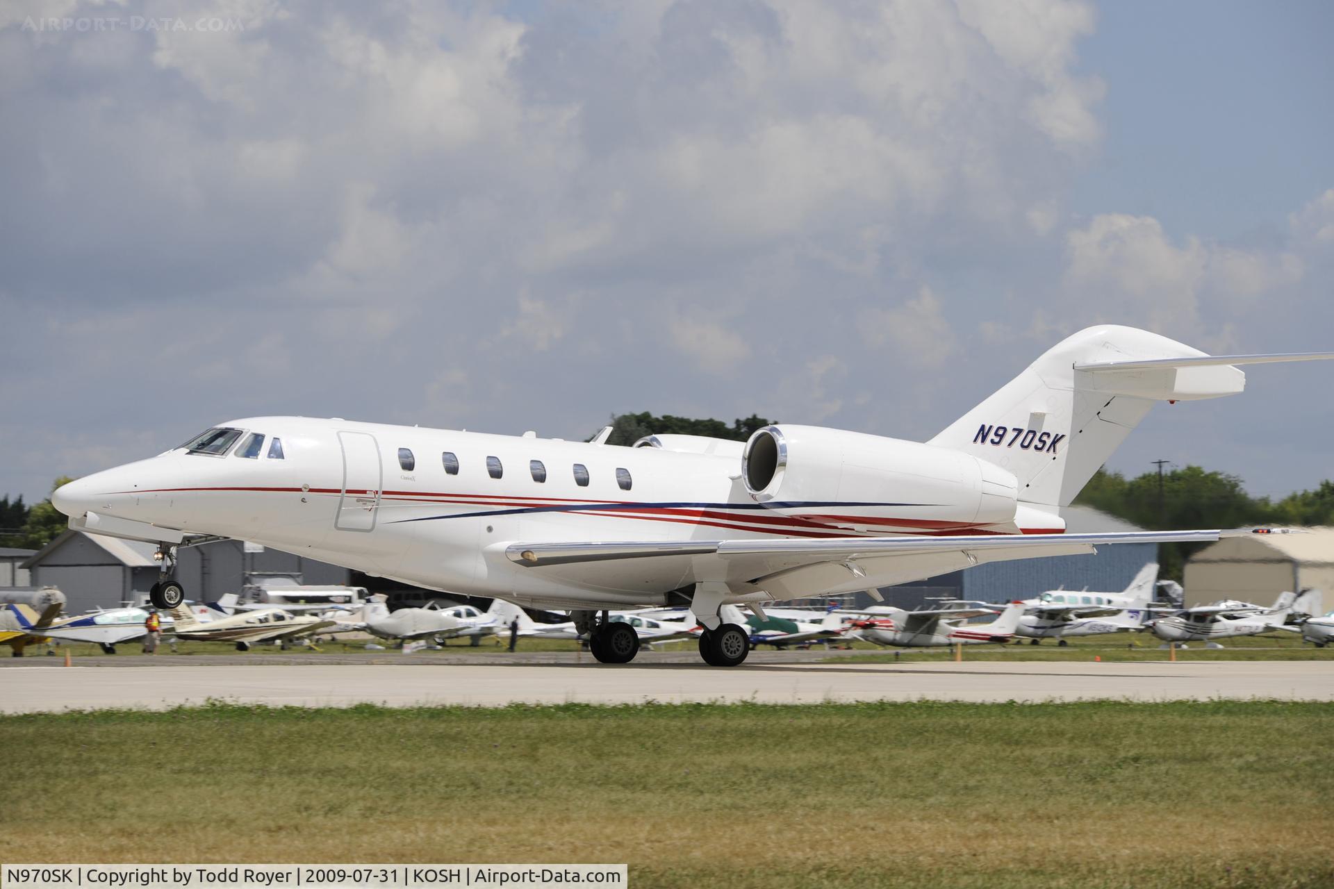 N970SK, 2002 Cessna 750 Citation X C/N 750-0186, EAA AIRVENTURE 2009