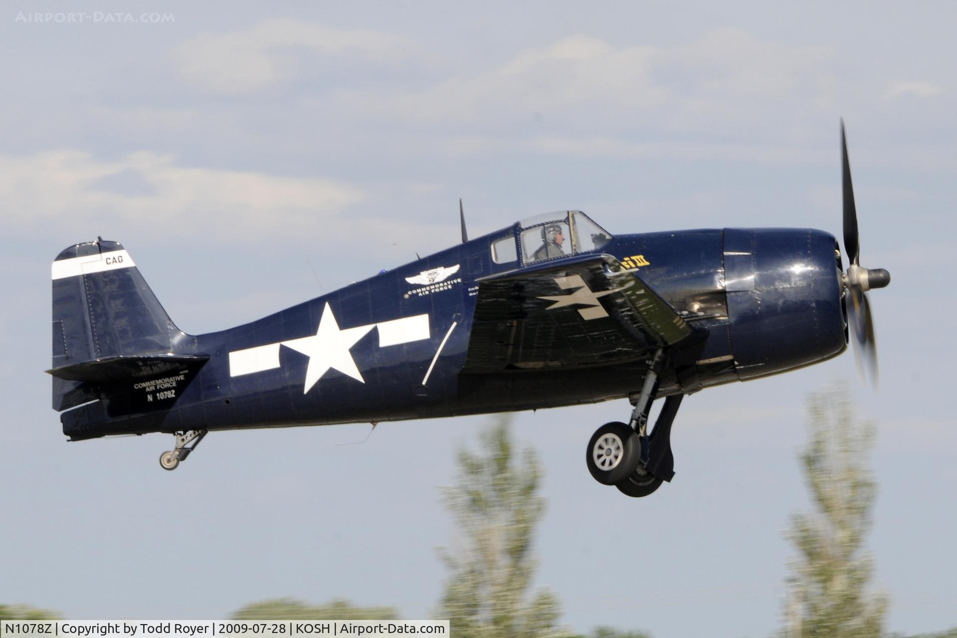 N1078Z, 1963 Grumman F6F-5 Hellcat C/N 27354801-66, EAA AIRVENTURE 2009