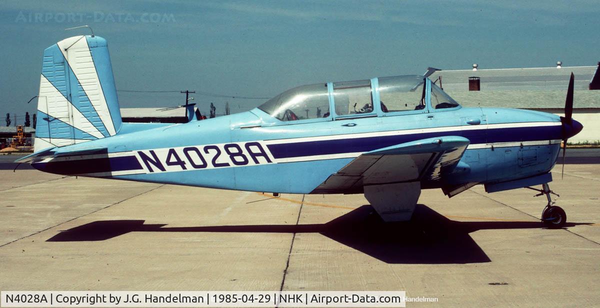 N4028A, 1961 Beech D-45 Mentor C/N BG-297, at Pax River 24 years ago
