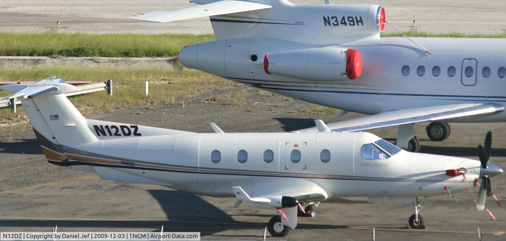 N12DZ, 2001 Pilatus PC-12/45 C/N 390, N12DZ park at the cargo ramp