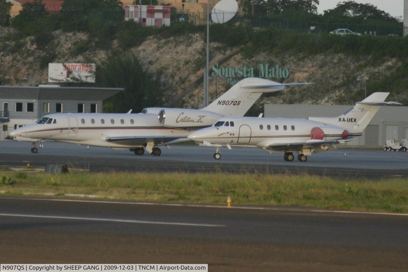 N907QS, 2002 Cessna 750 Citation X C/N 750-0201, N907QS park at the C ramp taking some morning sunshine