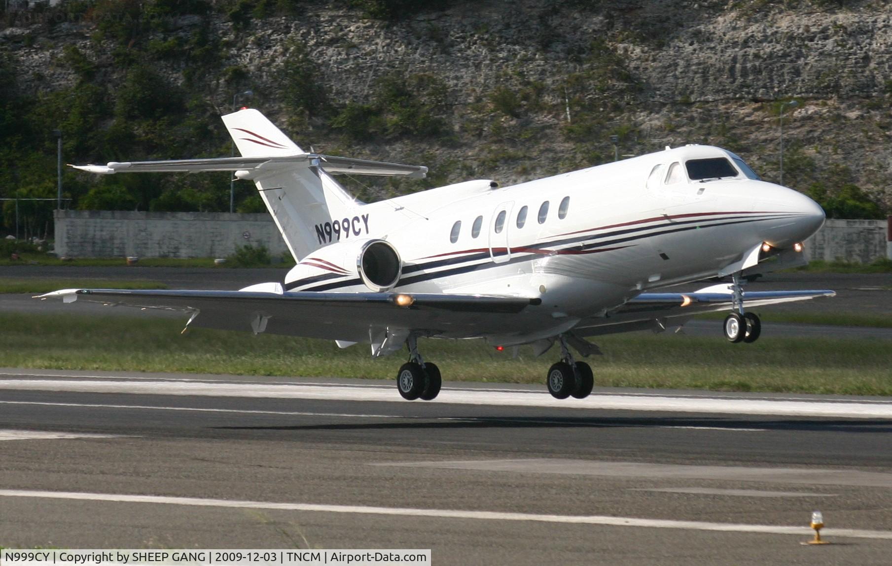 N999CY, 1980 British Aerospace HS.125-700A C/N NA0261, N999CY landing at tncm