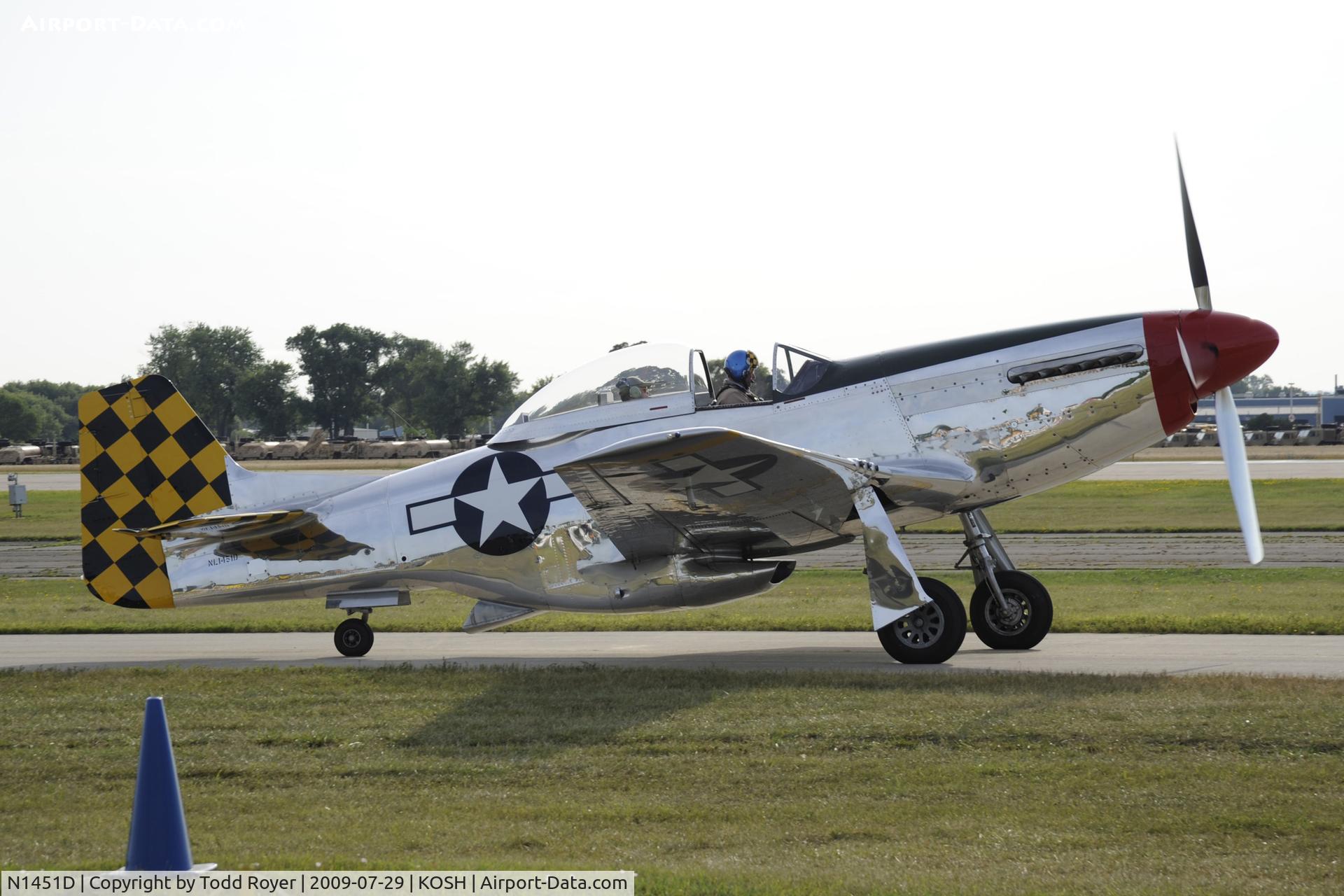 N1451D, 1944 North American P-51D Mustang C/N 44-74446A, EAA AIRVENTURE 2009