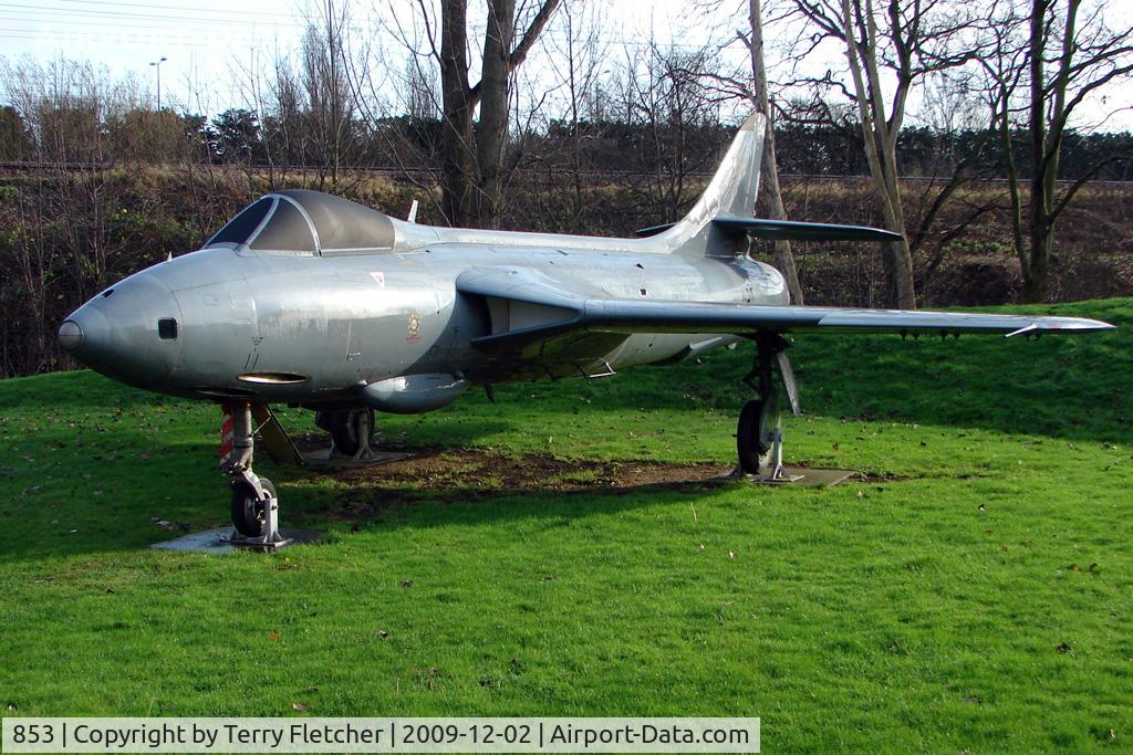 853, 1956 Hawker Hunter FR.10 C/N S4/U/3302, This Hunter also operated for the Royal Jordainian and Oman Air Forces - exhibited in the RAF Museum Hendon , UK