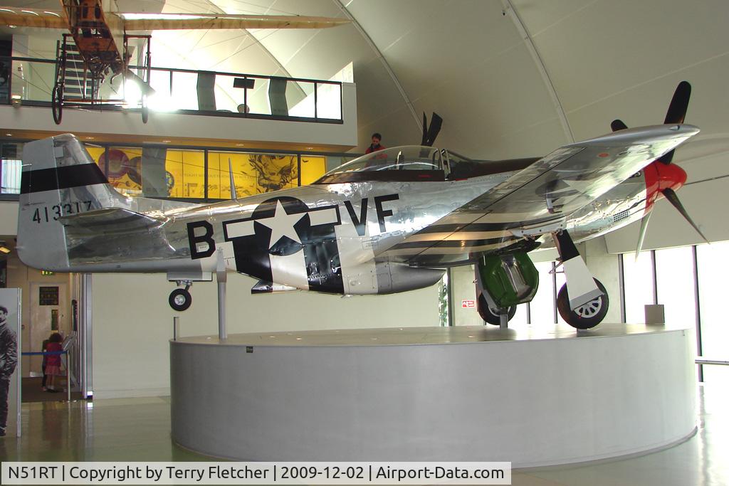 N51RT, 1944 North American F-51D Mustang C/N 122-40949, North American F-51D wears false markings (4)-413317 - exhibited in the RAF Museum Hendon , UK