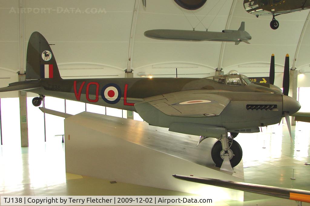 TJ138, De Havilland DH-98 Mosquito TT.35 C/N Not found TJ138, exhibited in the RAF Museum Hendon , UK