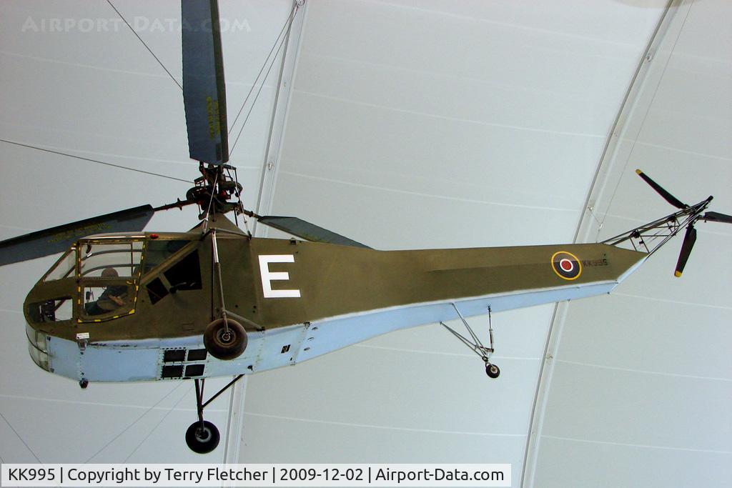 KL110, 1944 Sikorsky R-4B Hoverfly I C/N 140, Sikorsky Hoverfly ex 43-46596  exhibited in the RAF Museum Hendon , UK