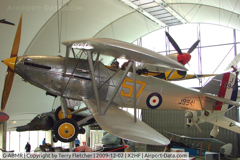 G-ABMR, 1931 Hawker Hart C/N HH1, This aircraft was civil registration G-ABMR - exhibited in the RAF Museum Hendon , UK