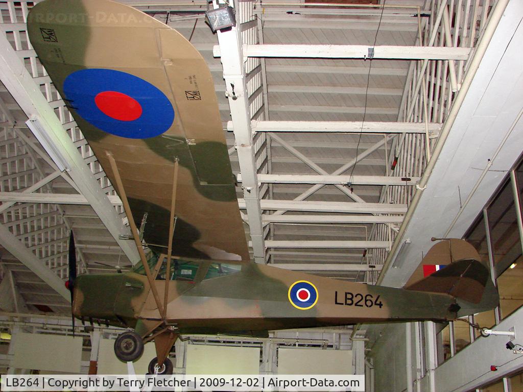LB264, 1942 Taylorcraft Auster 1 C/N 134, exhibited in the RAF Museum Hendon , UK as LB264 - this aircraft is civil registration G-AIXA