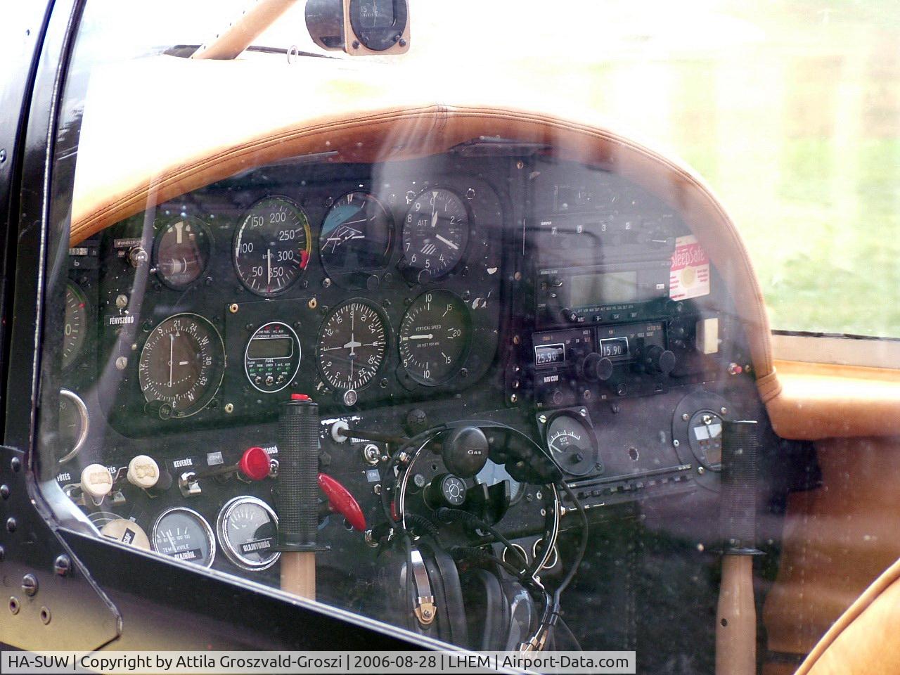 HA-SUW, 1968 Socata MS-893A Rallye Commodore 180 C/N 10934, Cocpit