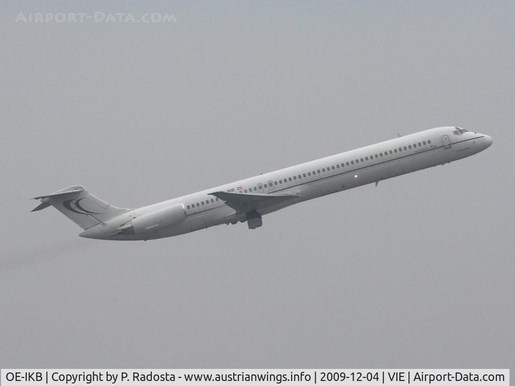 OE-IKB, 1986 McDonnell Douglas MD-83 (DC-9-83) C/N 49448, MAP - Last regular MD 80 Operator from/to VIE