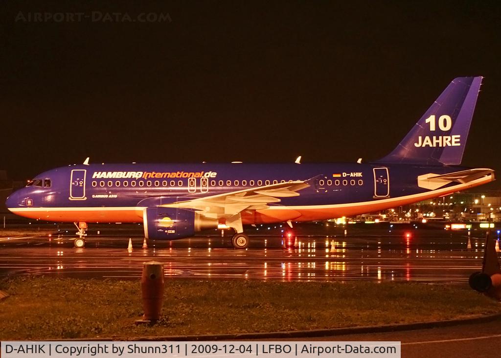 D-AHIK, 2008 Airbus A319-112 C/N 3560, Parked at the Old terminal for a night stop... OLT flight !