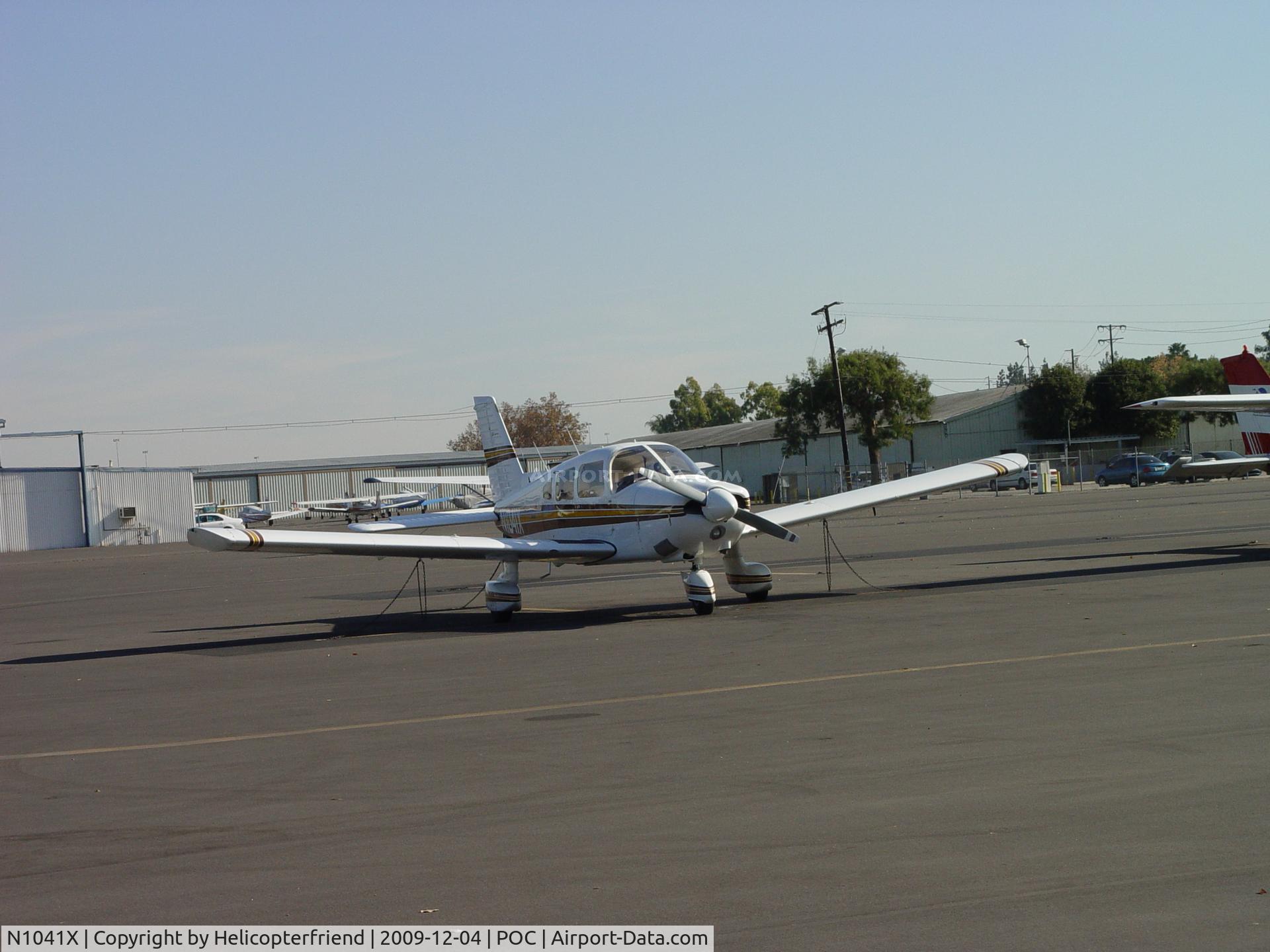 N1041X, 1975 Piper PA-28-180 C/N 28-7505199, Parked in transient parking
