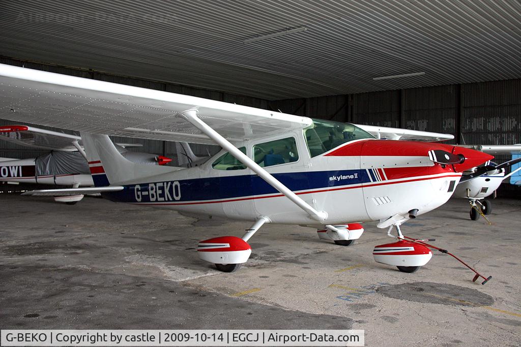 G-BEKO, 1977 Reims F182Q Skylane C/N F1820037, seen @ Sherburn in Elmet