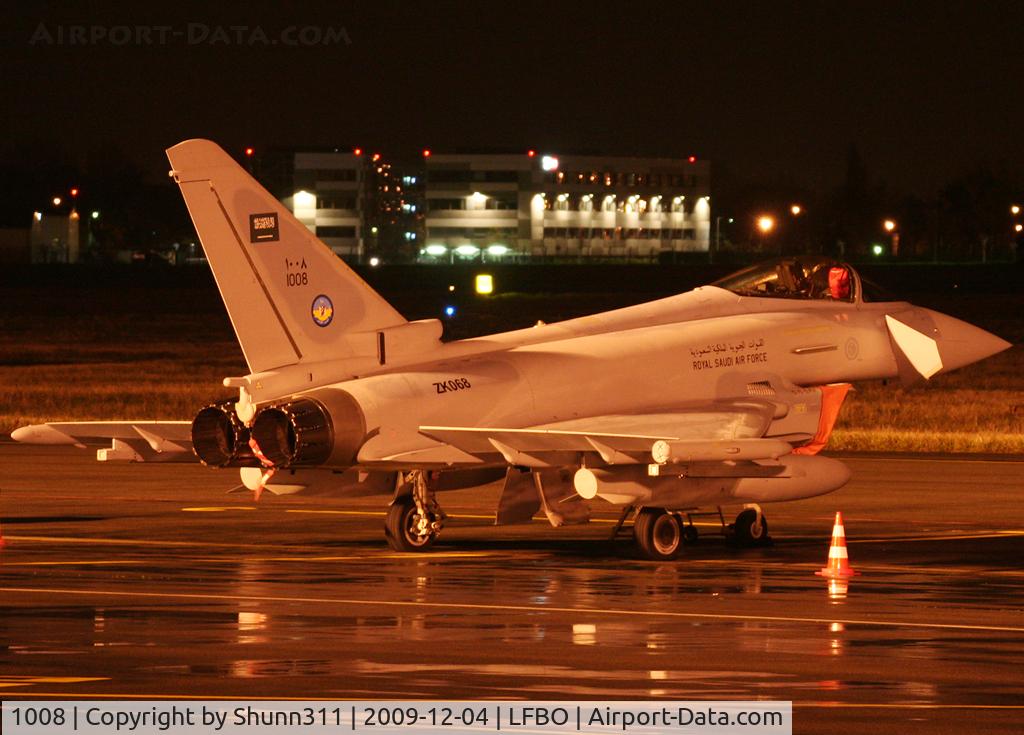 1008, 2009 Eurofighter EF-2000 Typhoon F2 C/N CS008/BS051/197, Parked at the General Aviation area for a night stop...